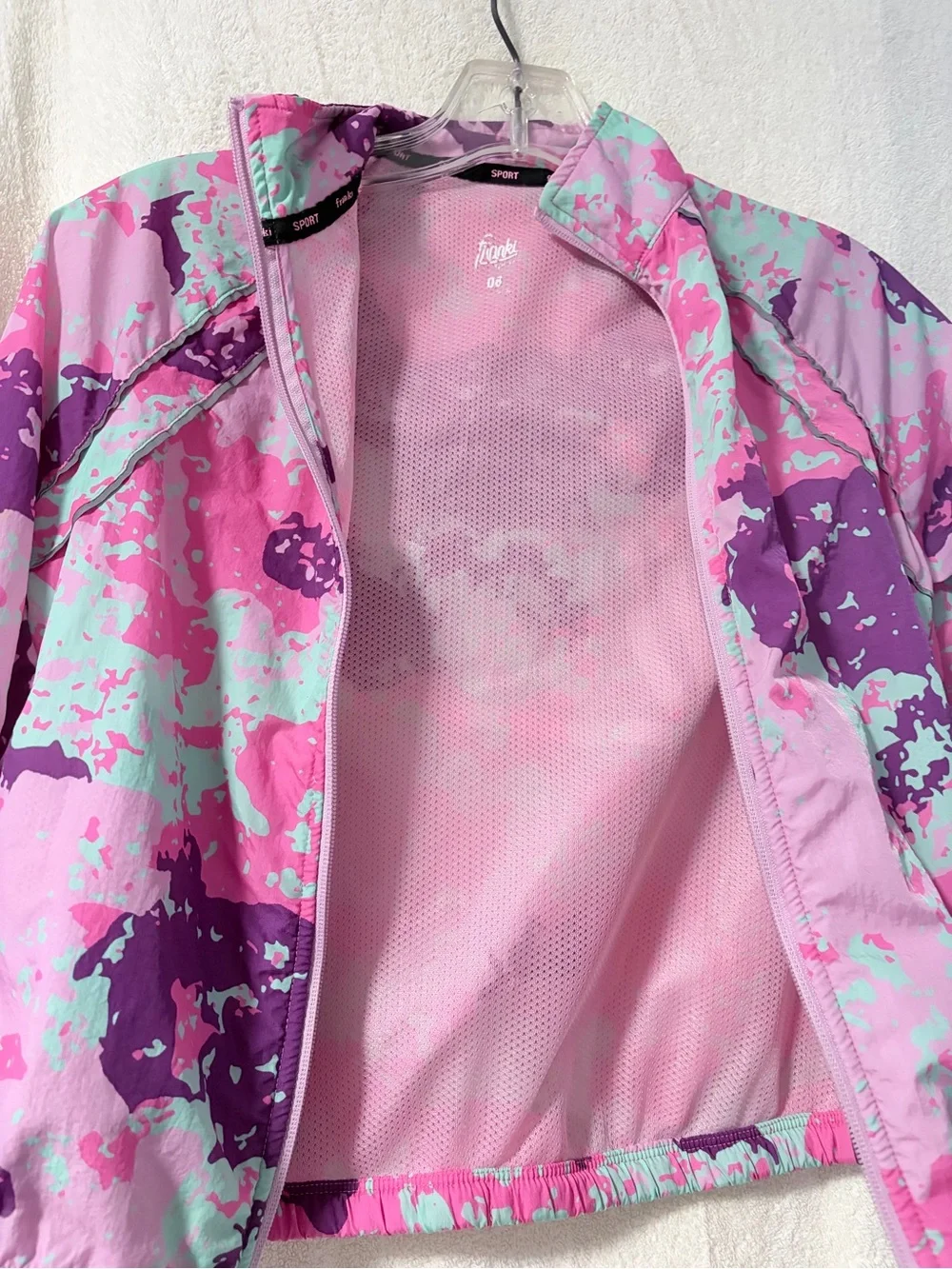 Francesca's Collections Pink Windbreaker